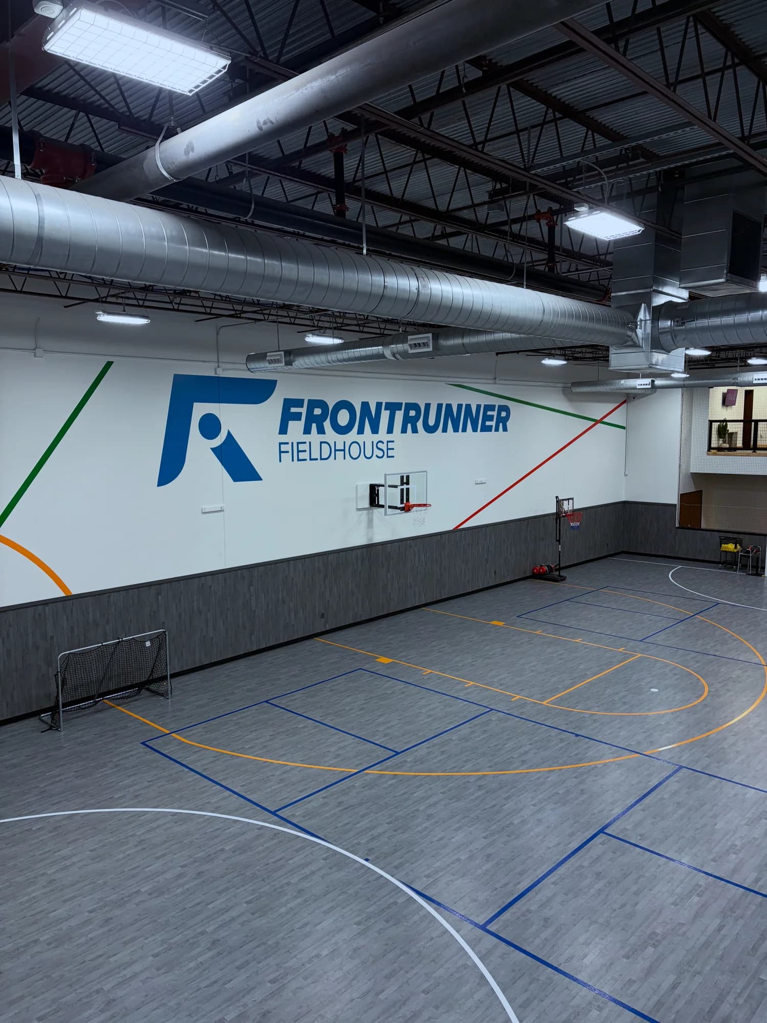 Young athletes training at Frontrunner Fieldhouse