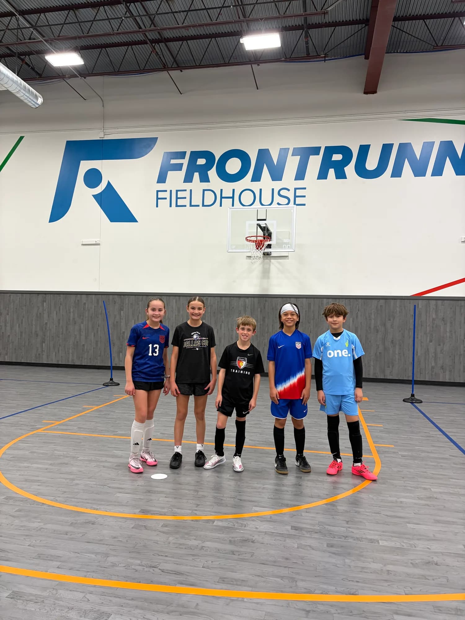 Indoor futsal court at Frontrunner Fieldhouse