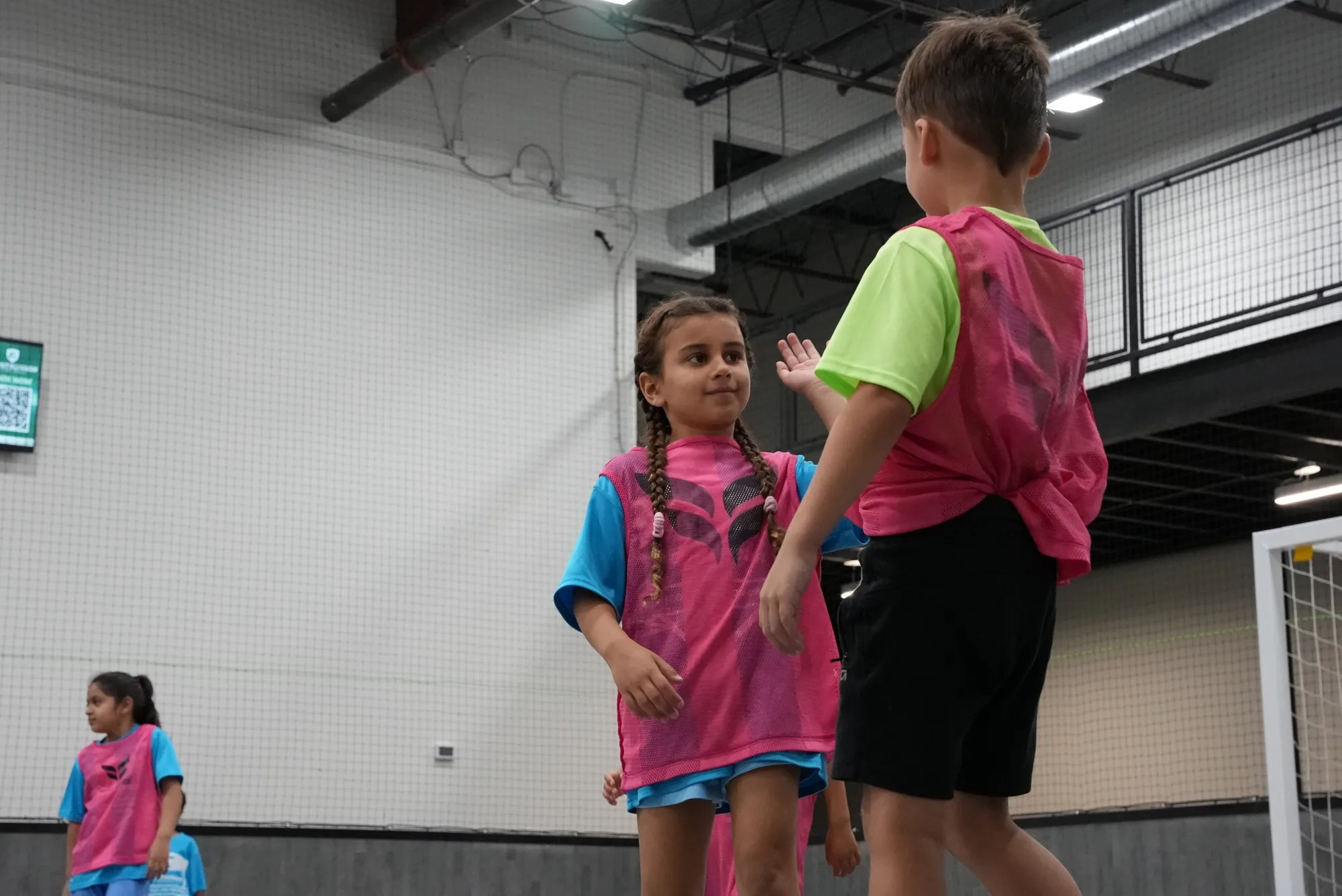 Move & Learn homeschool athletes training at Frontrunner Fieldhouse